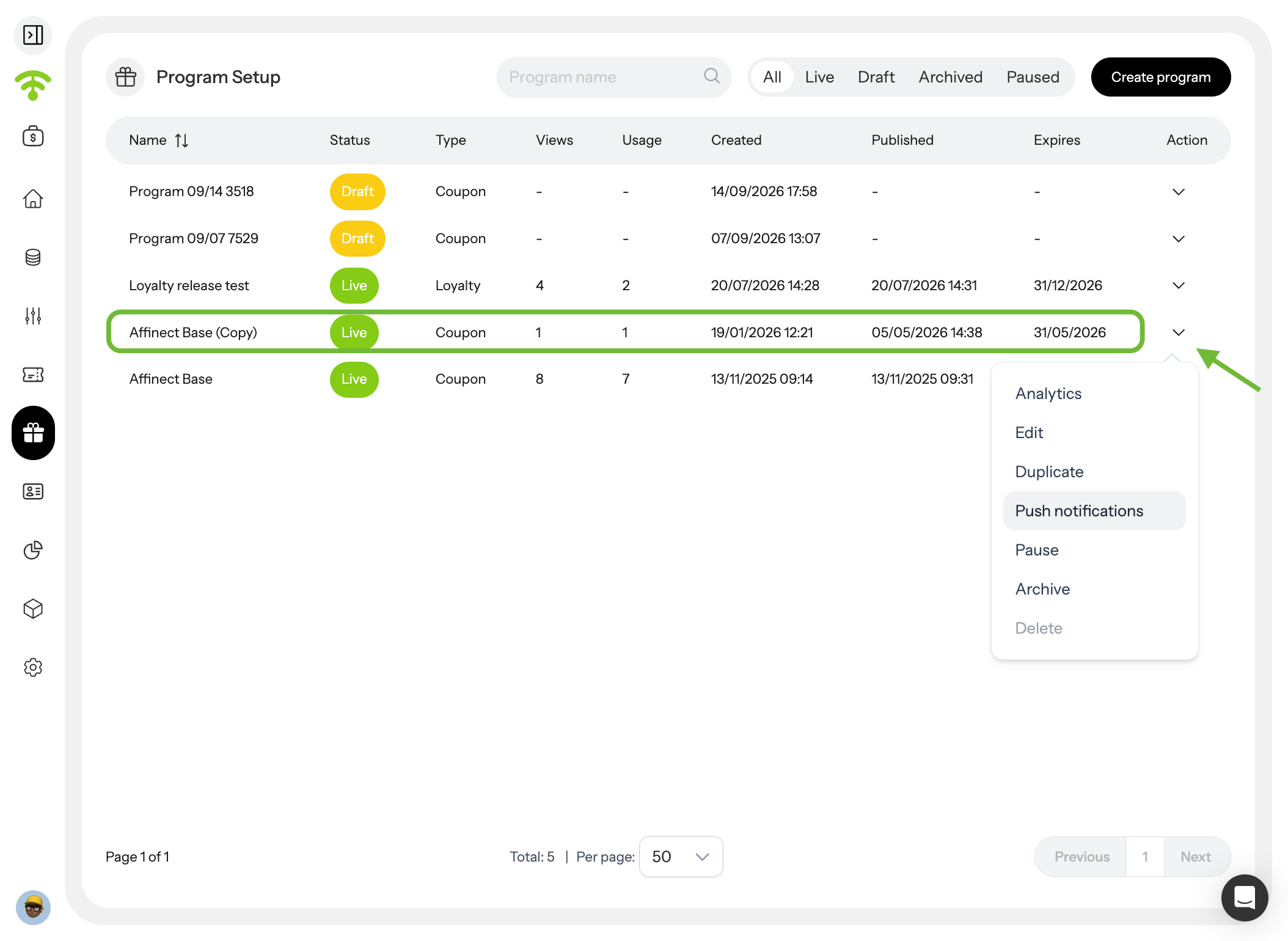 Open Push notifications