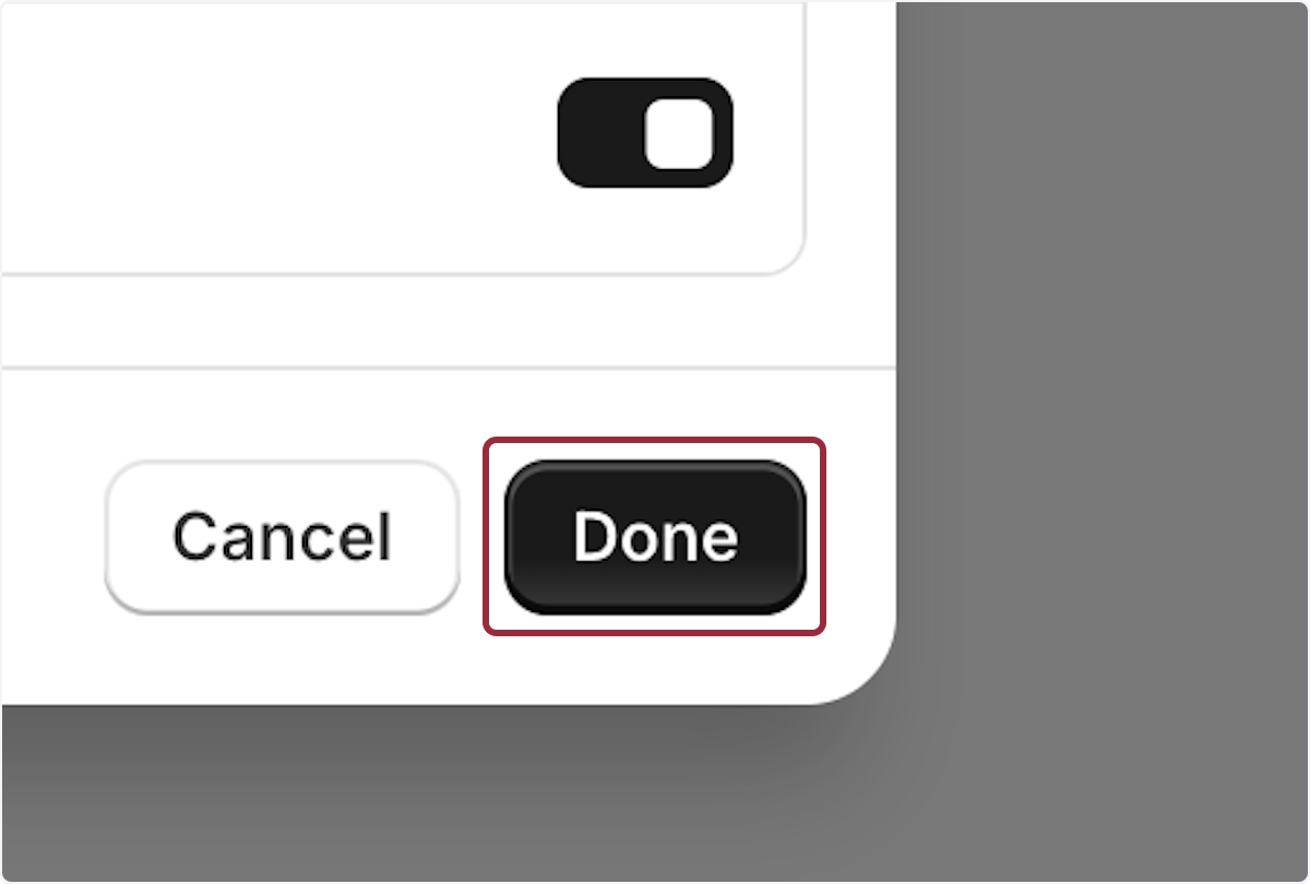 Turn the Toggle on next to the country you want to assign the language to and click on Done