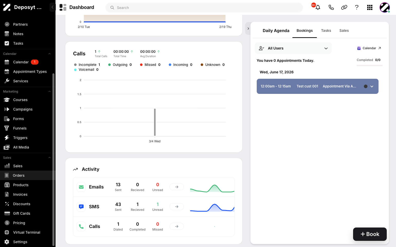 Step 1: On your Dashboard, navigate to the Orders tab under the Sales section.