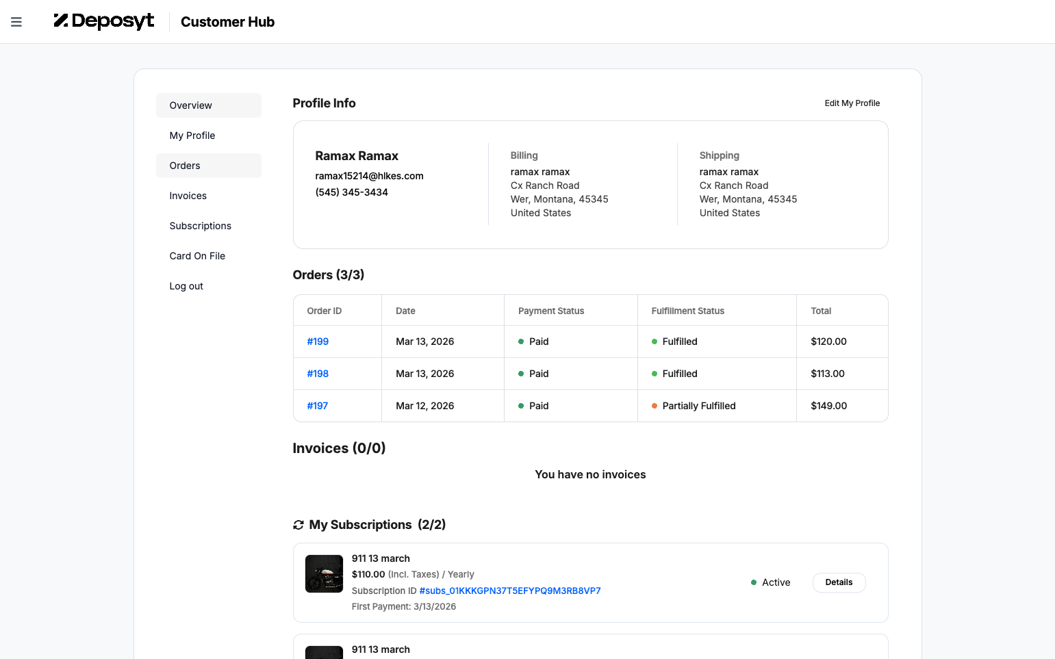Step 6: Click on the Orders tab.