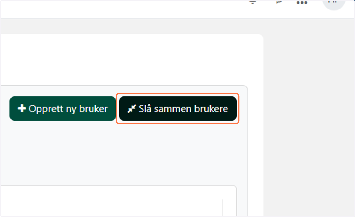 Klikk Slå sammen brukere