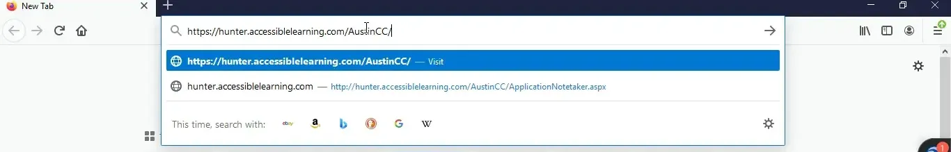Go to this URL, which will take you to the AIM Student Portal - https://hunter.accessiblelearning.com/AustinCC/