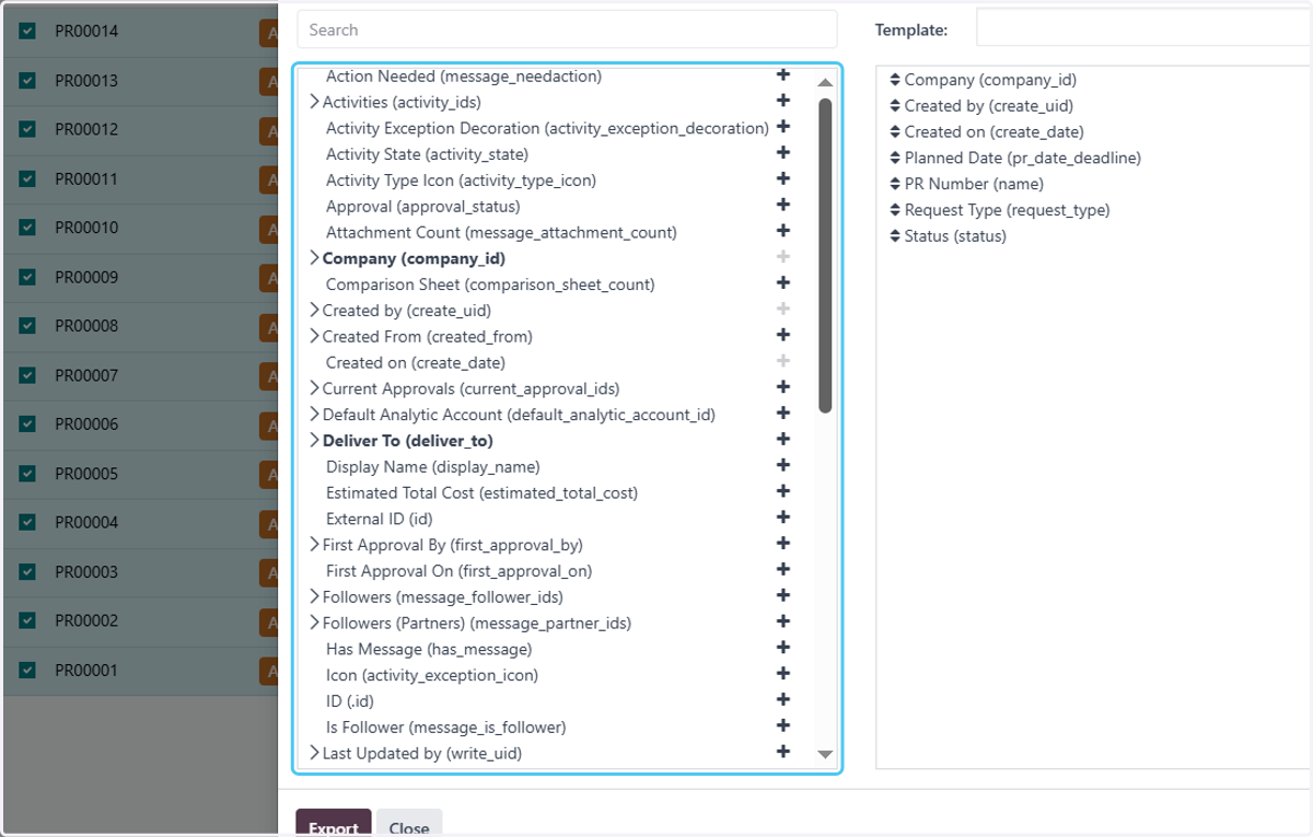Click on Export Data…