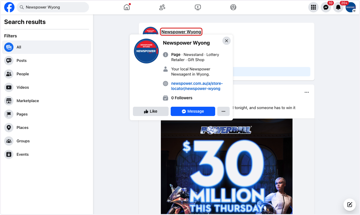 Click on your Stores name.