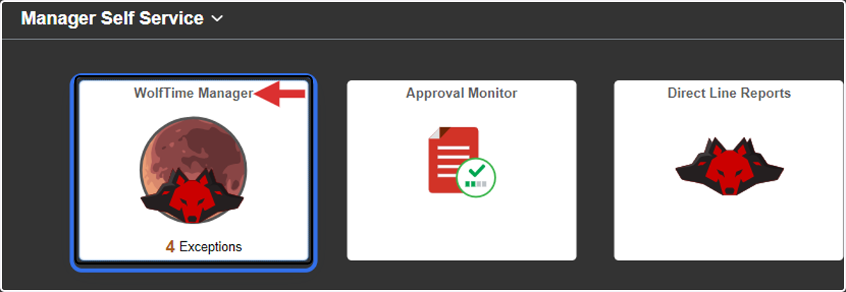 Click on WolfTime Manager