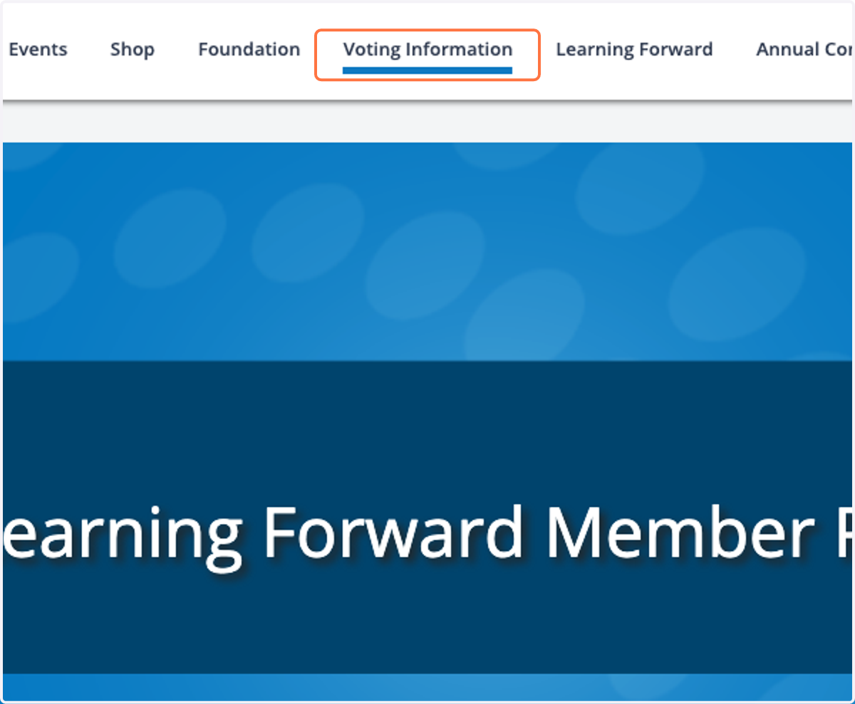If you would like to confirm your status, you can click on Voting Information again.