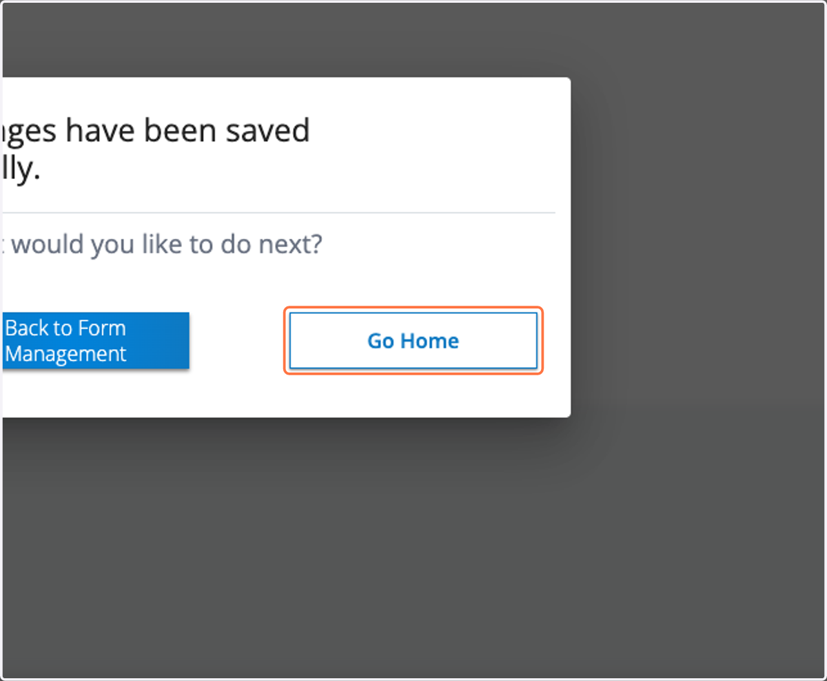 Click on Go Home