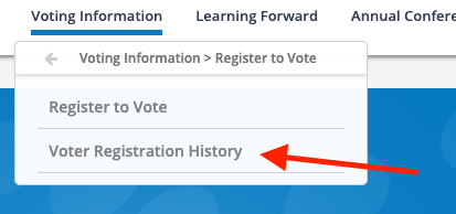 Click on Voter Registration History