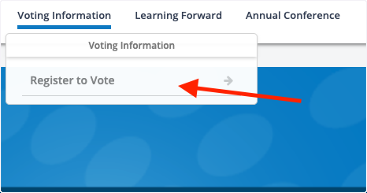 Click on Register to Vote