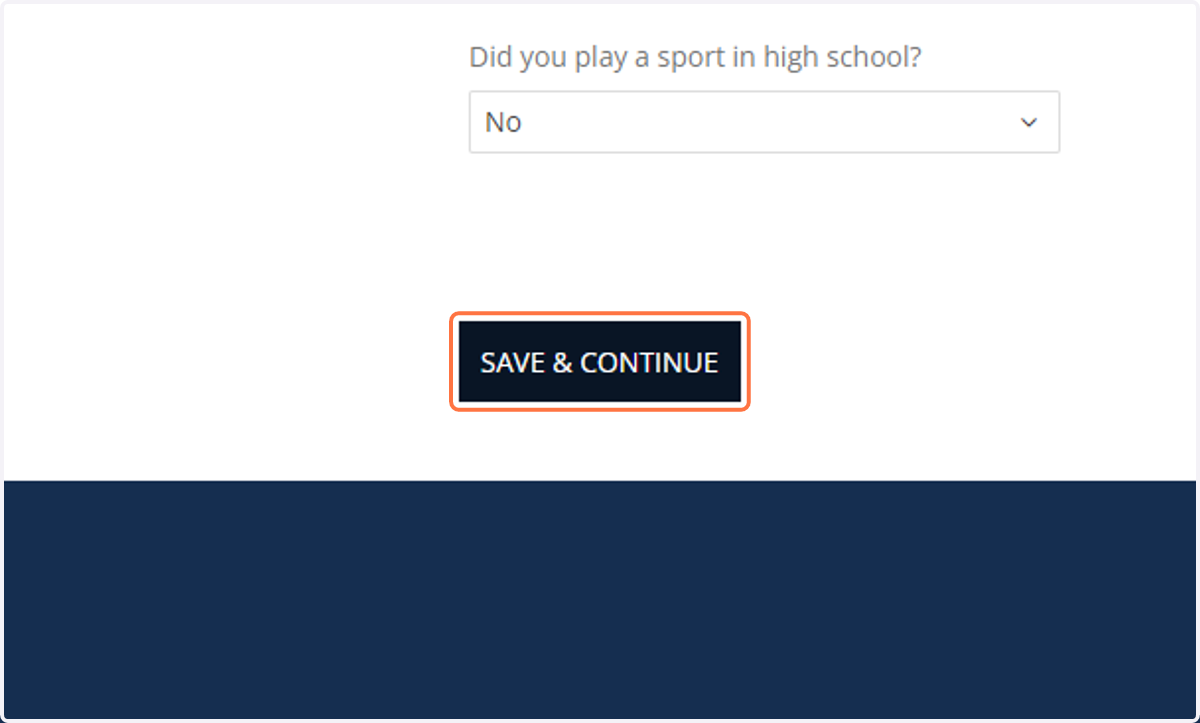 Click on Save & Continue