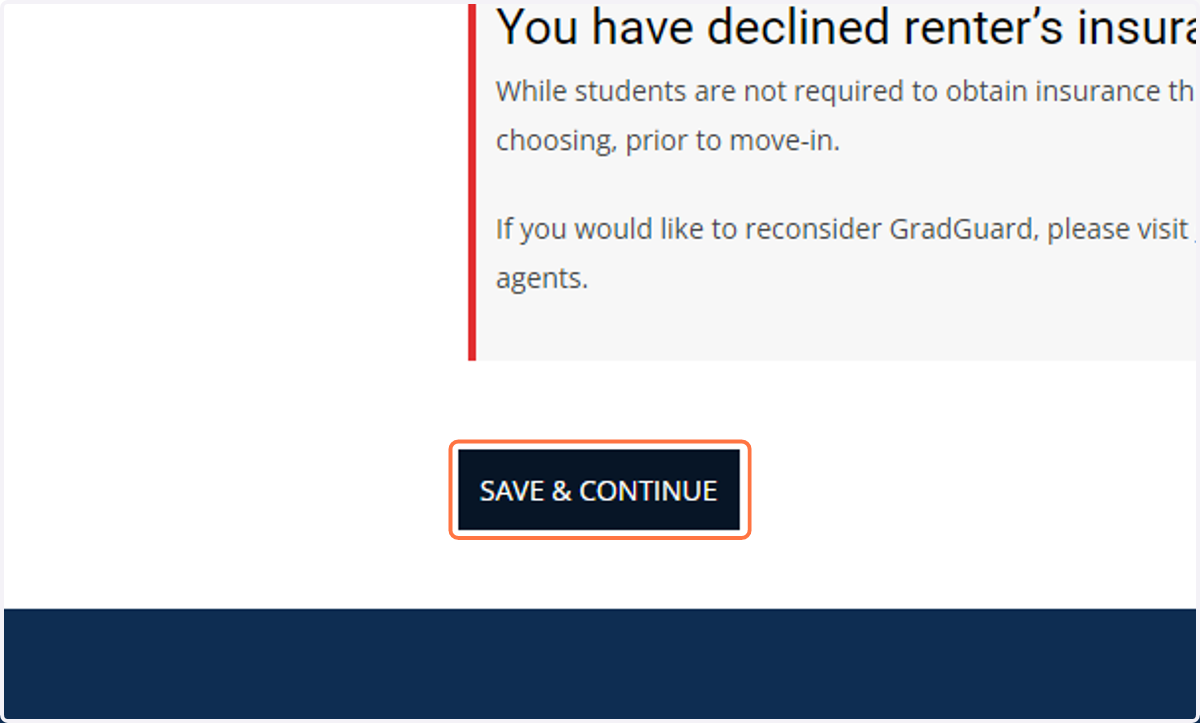 Click on Save & Continue