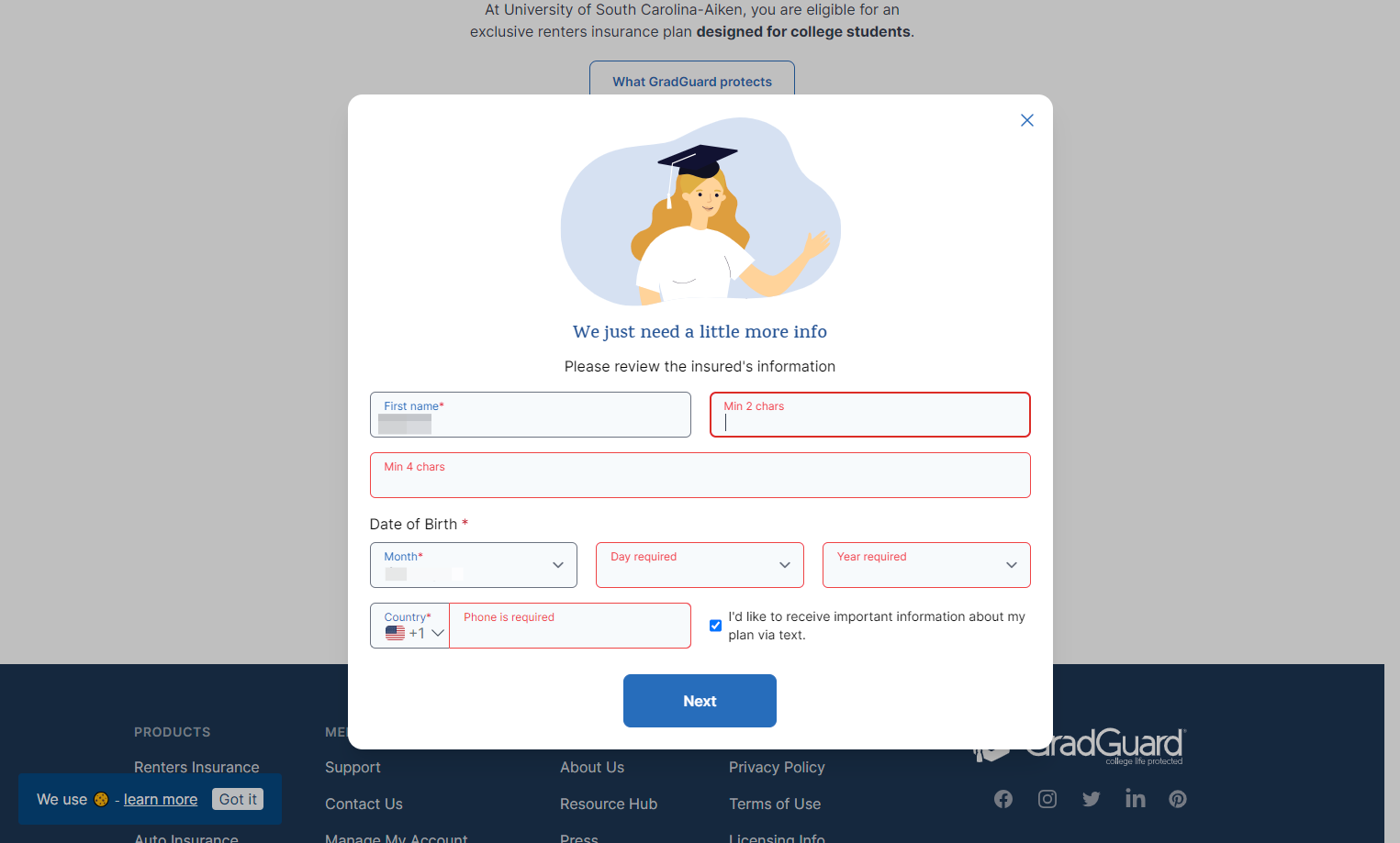 Fill out your details