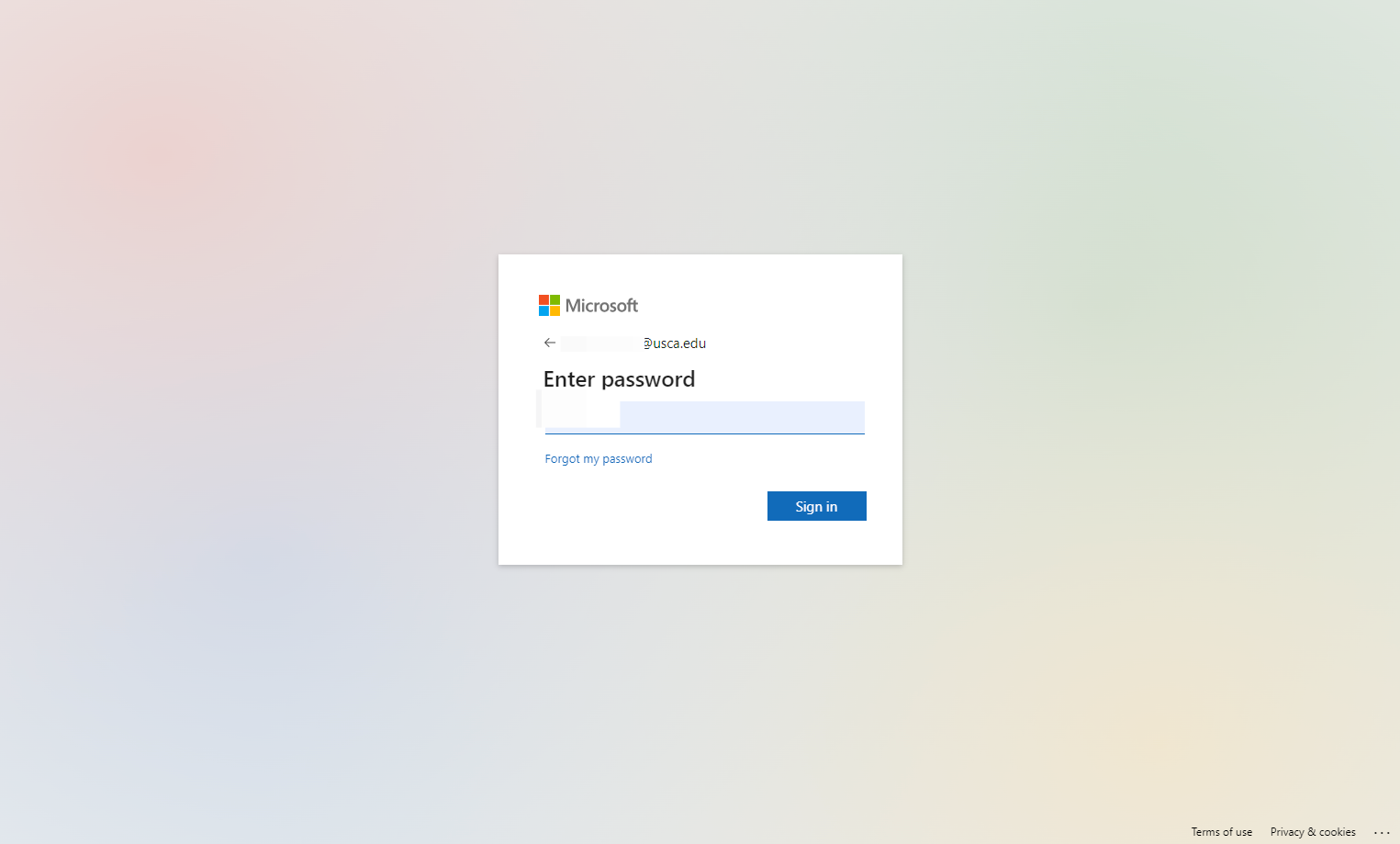 Type password