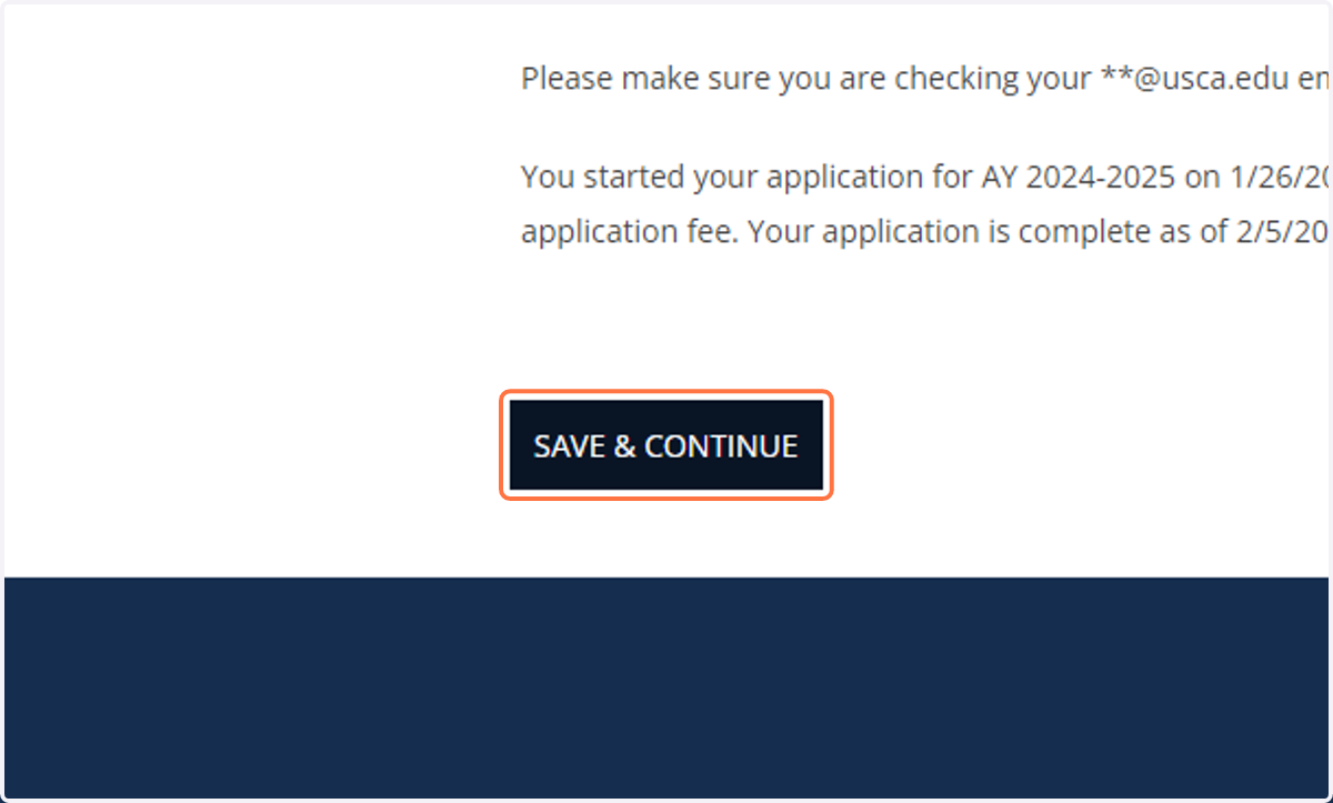 Click on Save & Continue