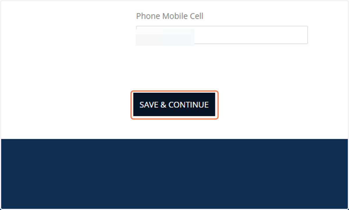 Click on Save & Continue