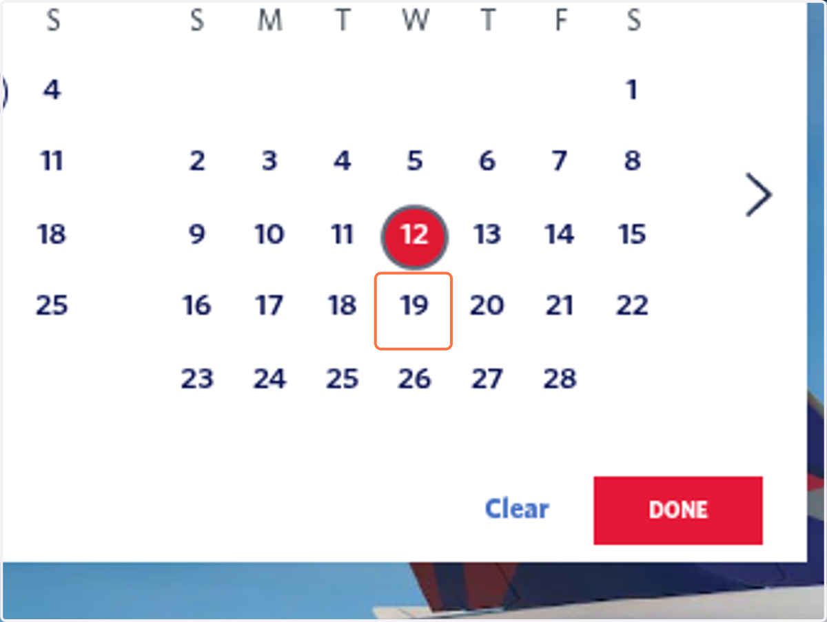 Click on 19