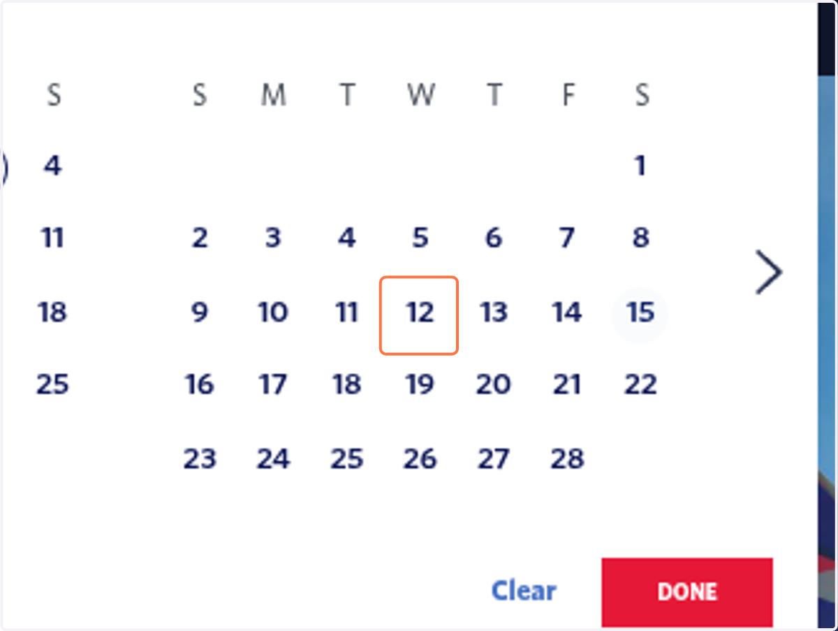 Click on 12