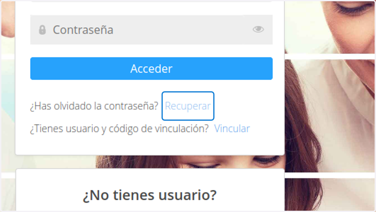 Click en Recuperar