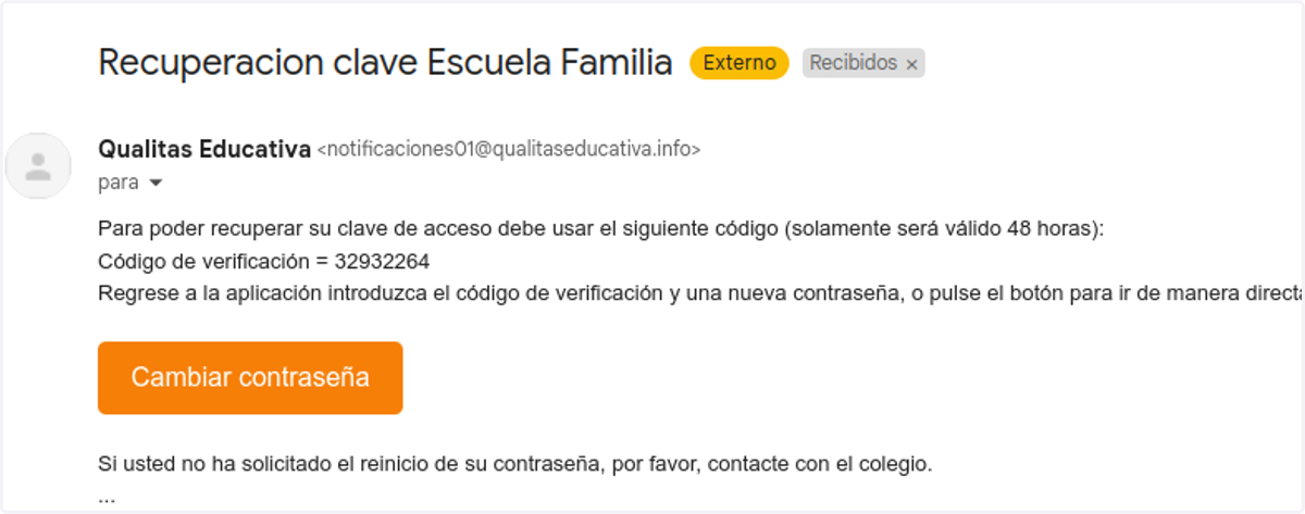 VÍA DIRECTA DESDE CORREO ELECTRÓNICO
