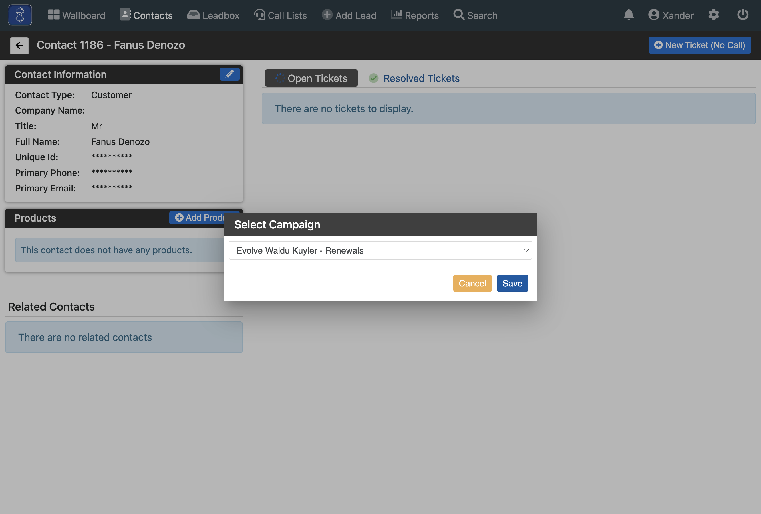 Click on Save and this will open up the campaign to access the workflow