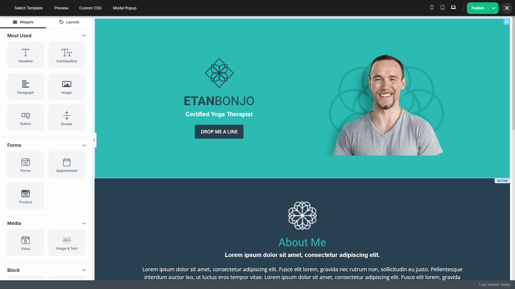 Step 8: You can now customize your template to match your preferred design and funnel appearance.
