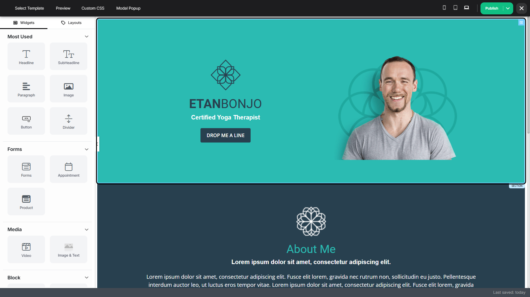 Step 8: You can now customize your template to match your preferred design and funnel appearance.