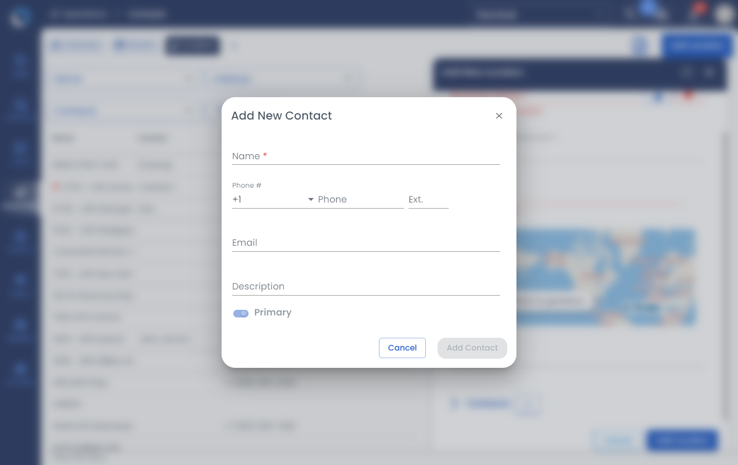 Enter the contact details