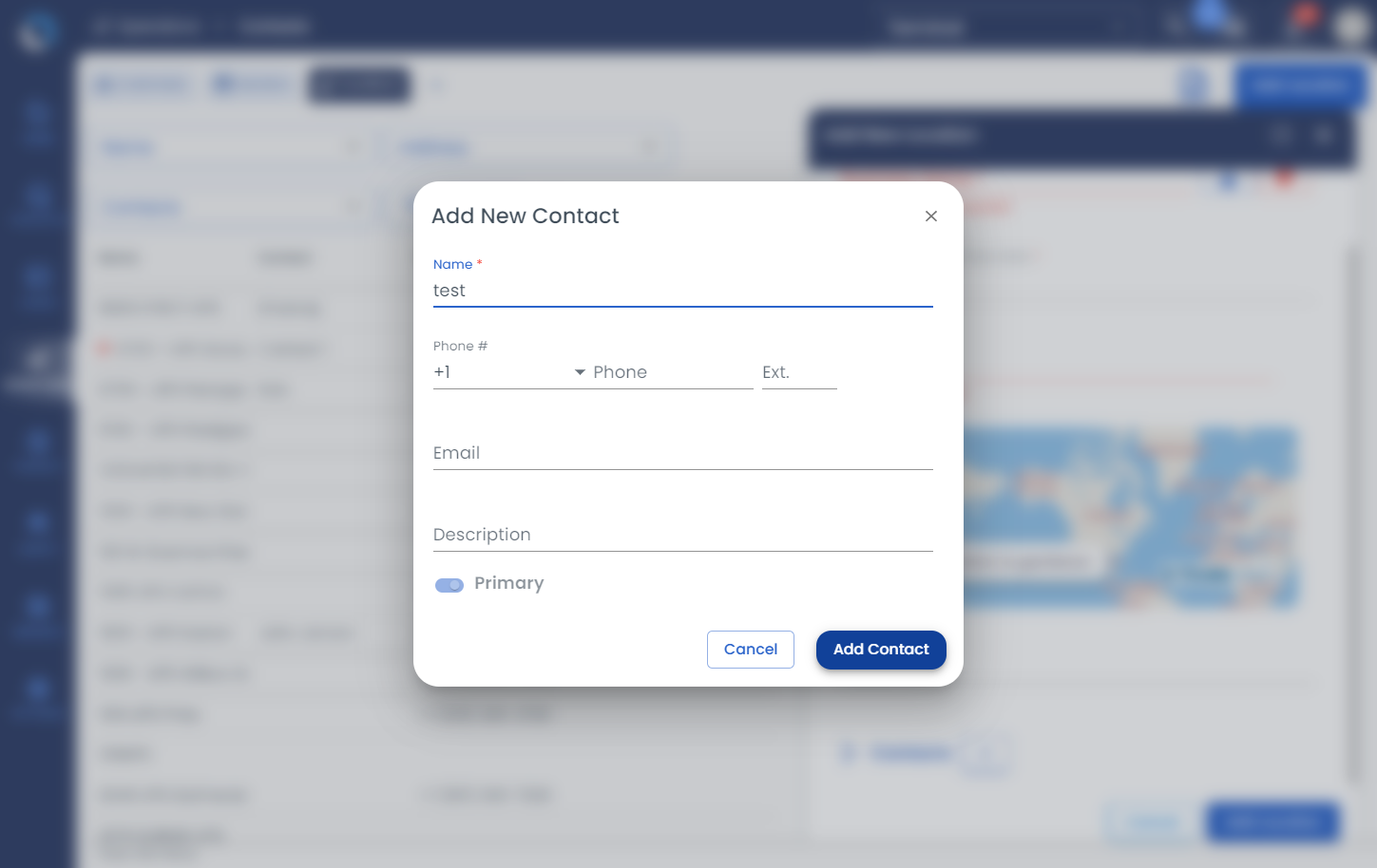 Click on Add Contact