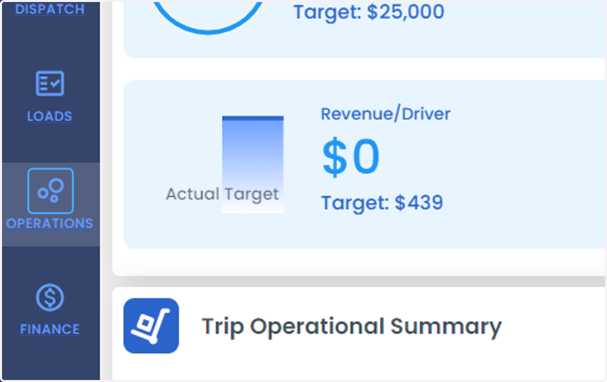 Click on OPERATIONS