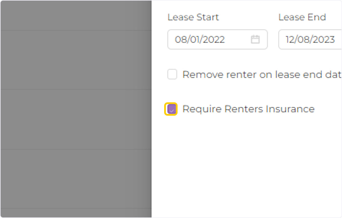 Check Require Renters Insurance
