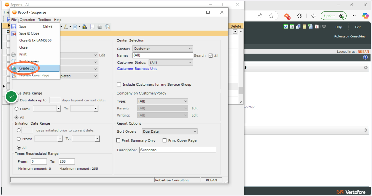 Export to a spreadsheet by clicking File --> Create CSV