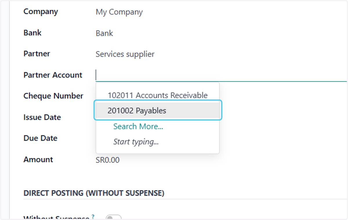 Click on 201002 Payables
