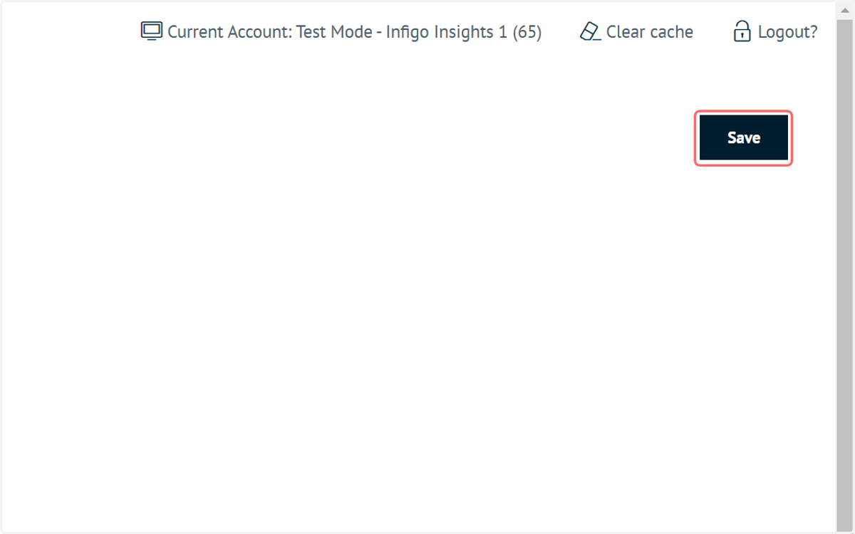 Click on Save