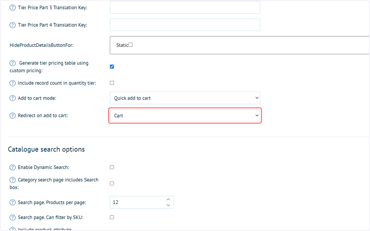 Return to Catalogue Settings and select Cart from Redirect on add to cart