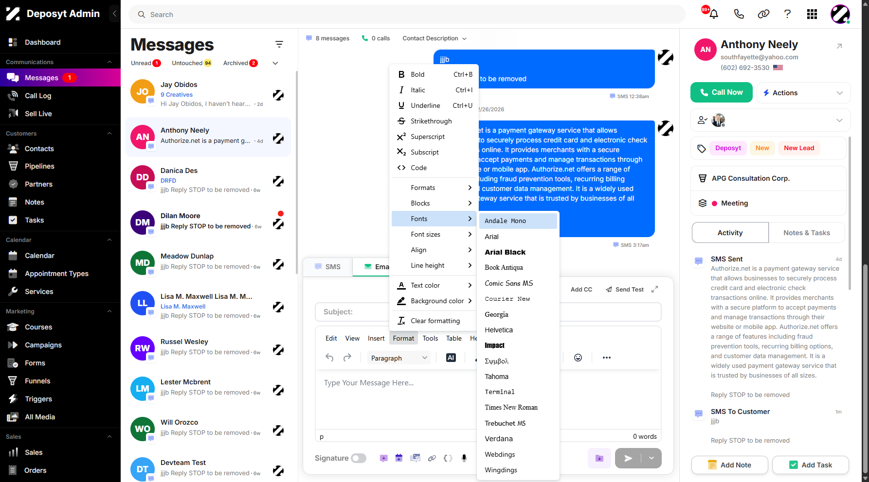 Step 11: The Fonts option lets you select your desired font style, enhancing the overall look and professionalism of your email.