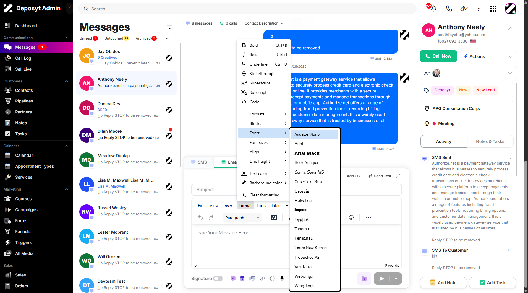 Step 11: The Fonts option lets you select your desired font style, enhancing the overall look and professionalism of your email.