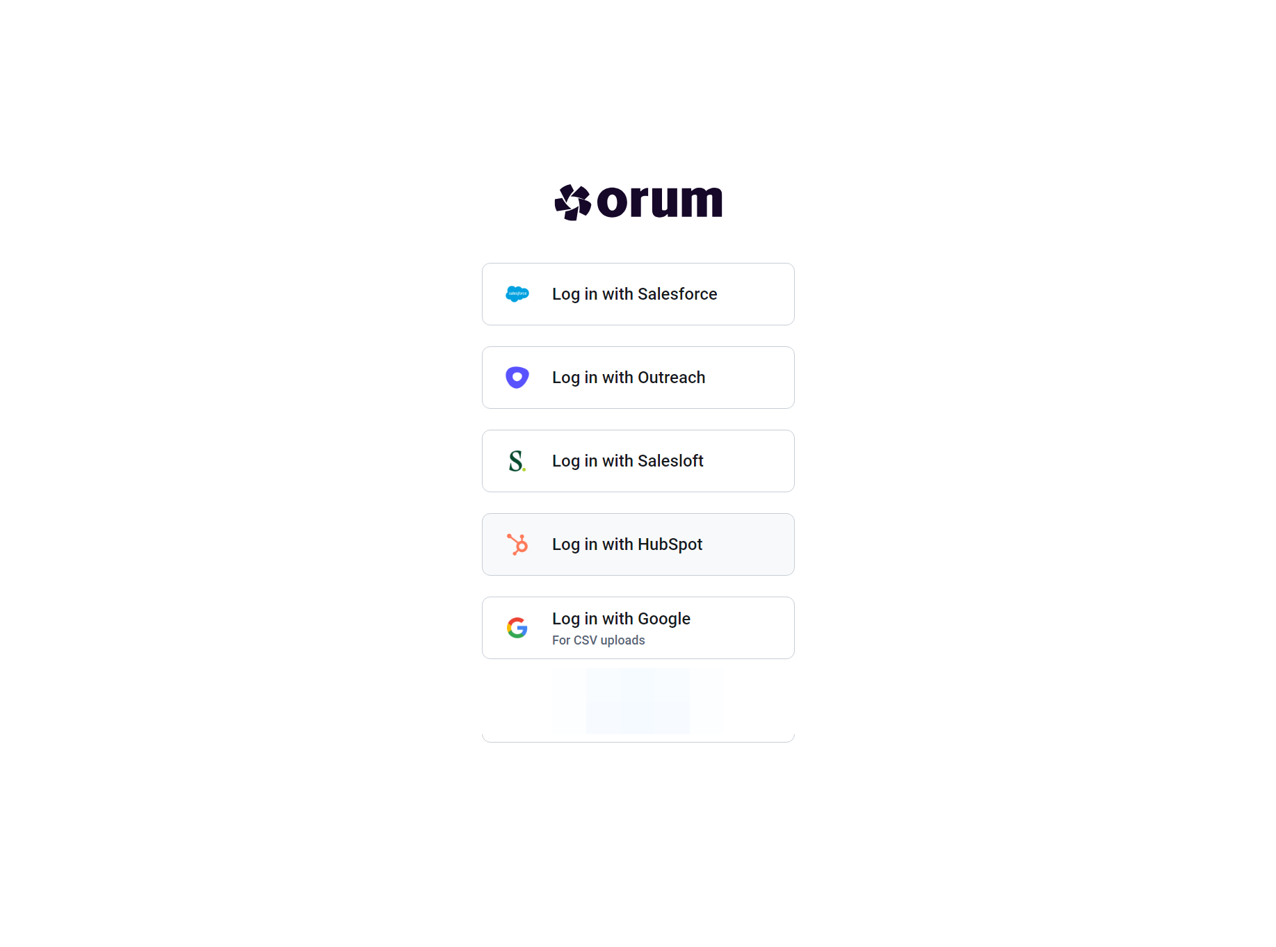 Click on Log in with HubSpot