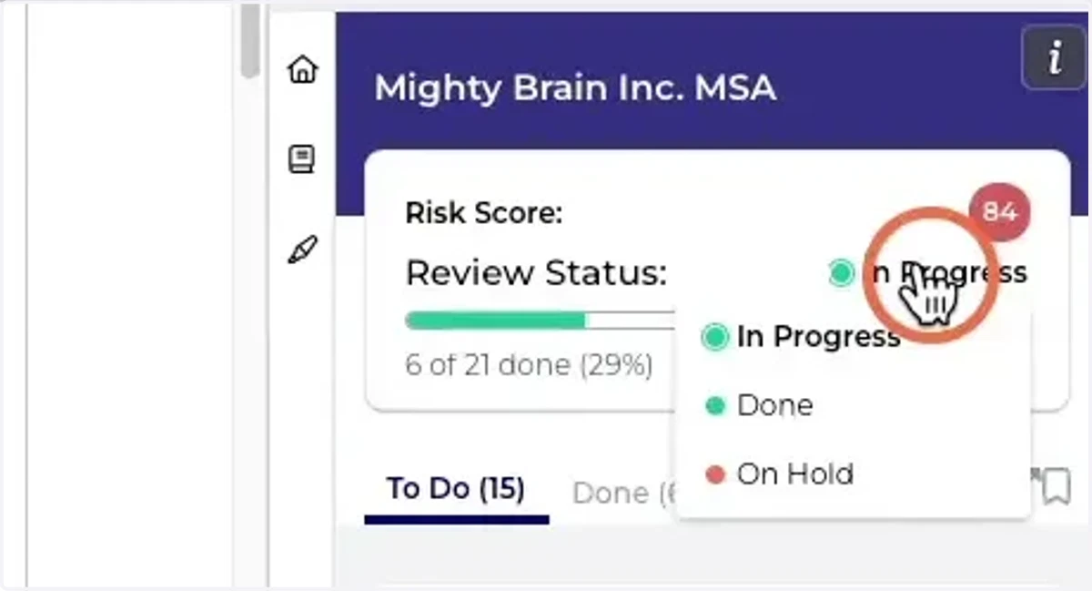 Contract Review Status