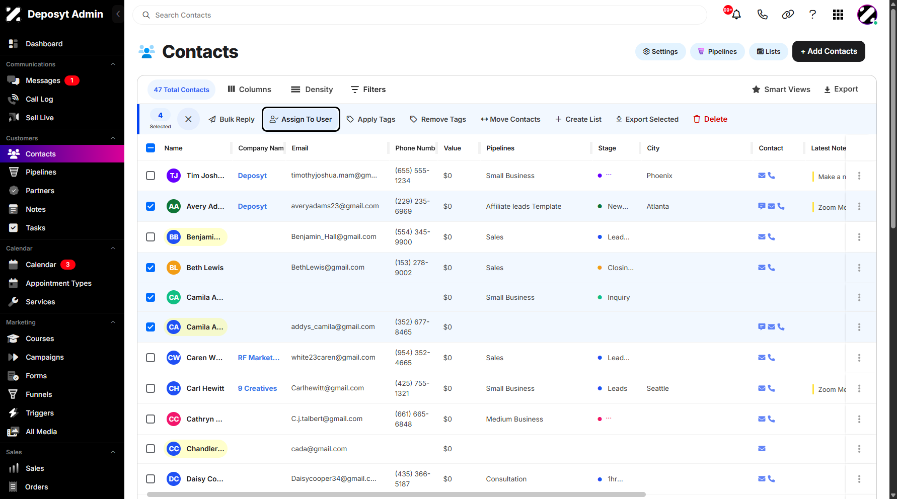 Step 5: Click on Assign To User to proceed.