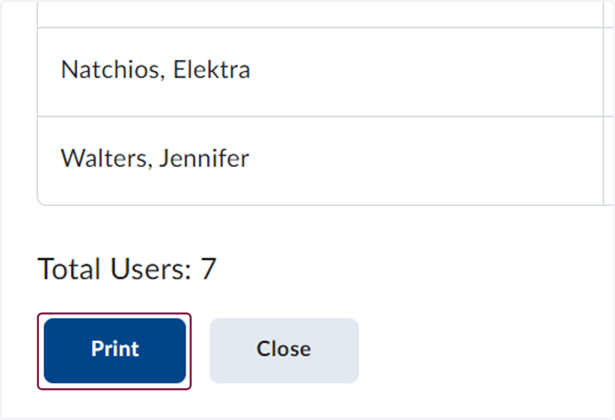 Click on Print