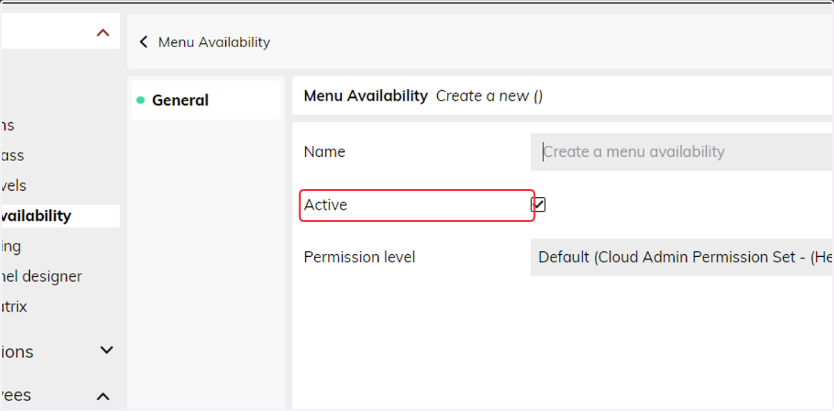 Click on Active/Inactive
