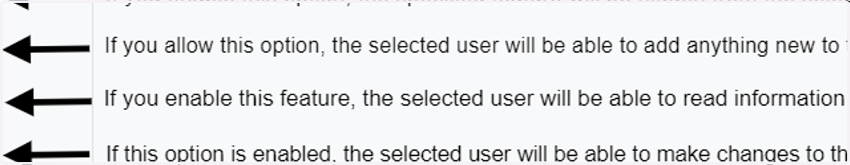 This is an overview to the toggling functions.