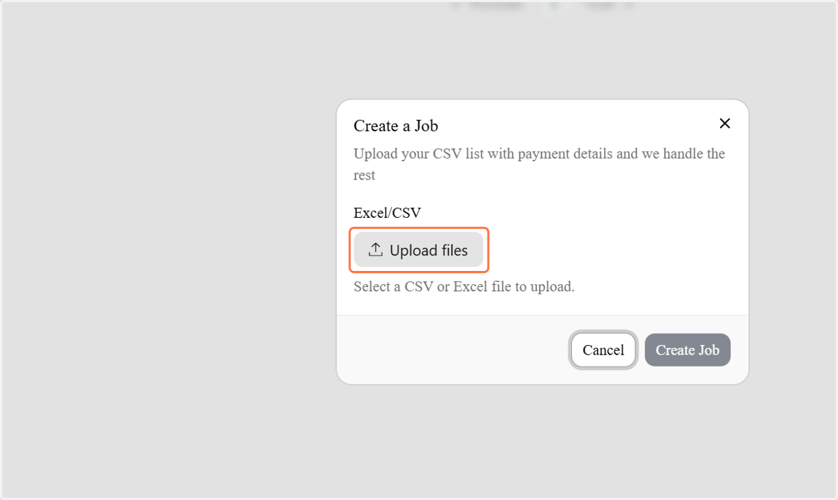 Click on Upload files…