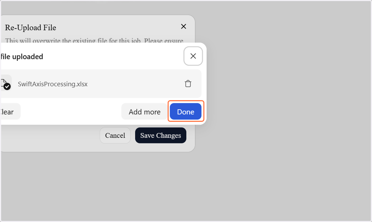 Click on Done