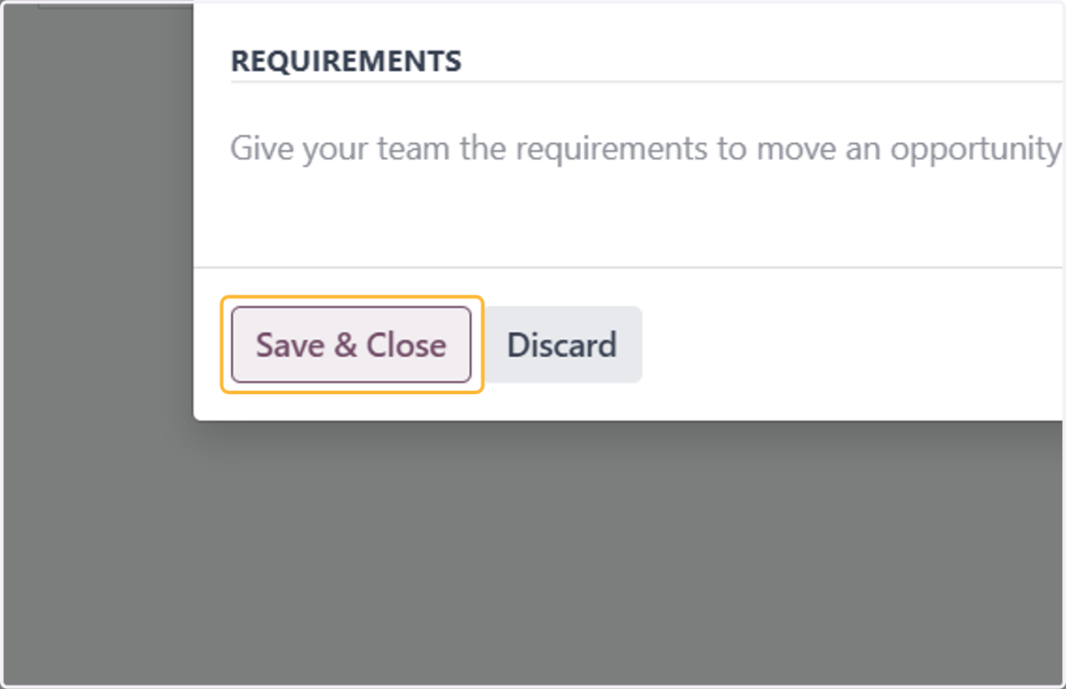 Click on Save & Close