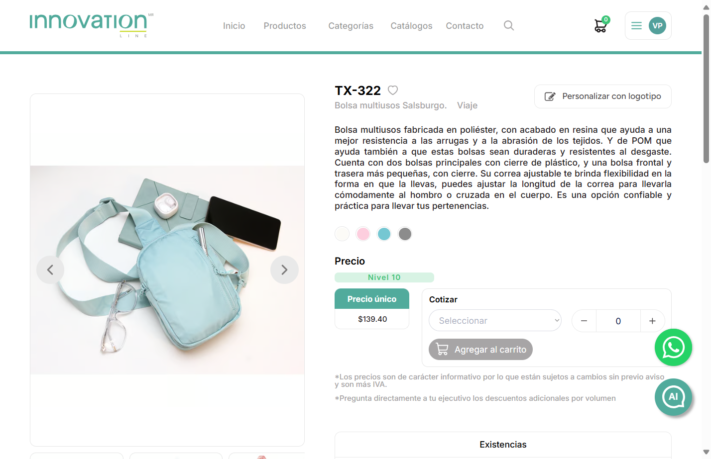 Detalle del producto - Agregar a 'Favorito'