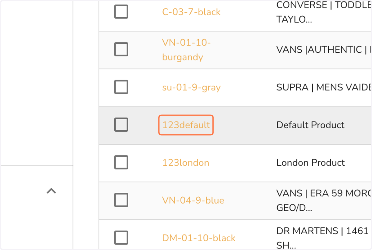 Click any product to verify the update