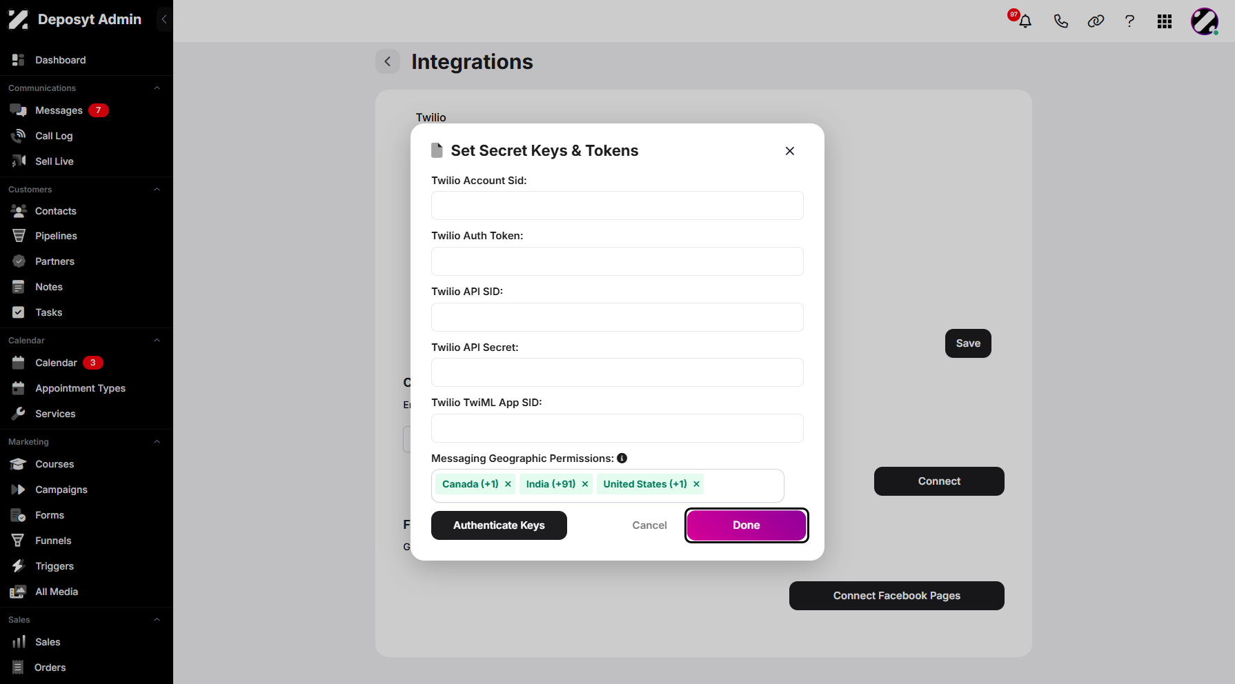 Step 8: Once everything is set and verified, click Done to save and apply the changes.