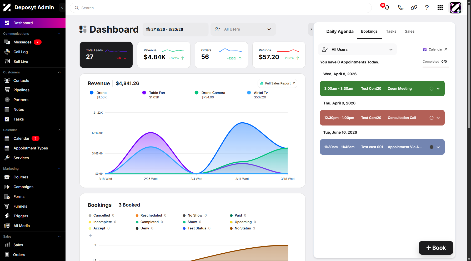 Step 1: On your dashboard, click the user dropdown menu in the top-right corner.