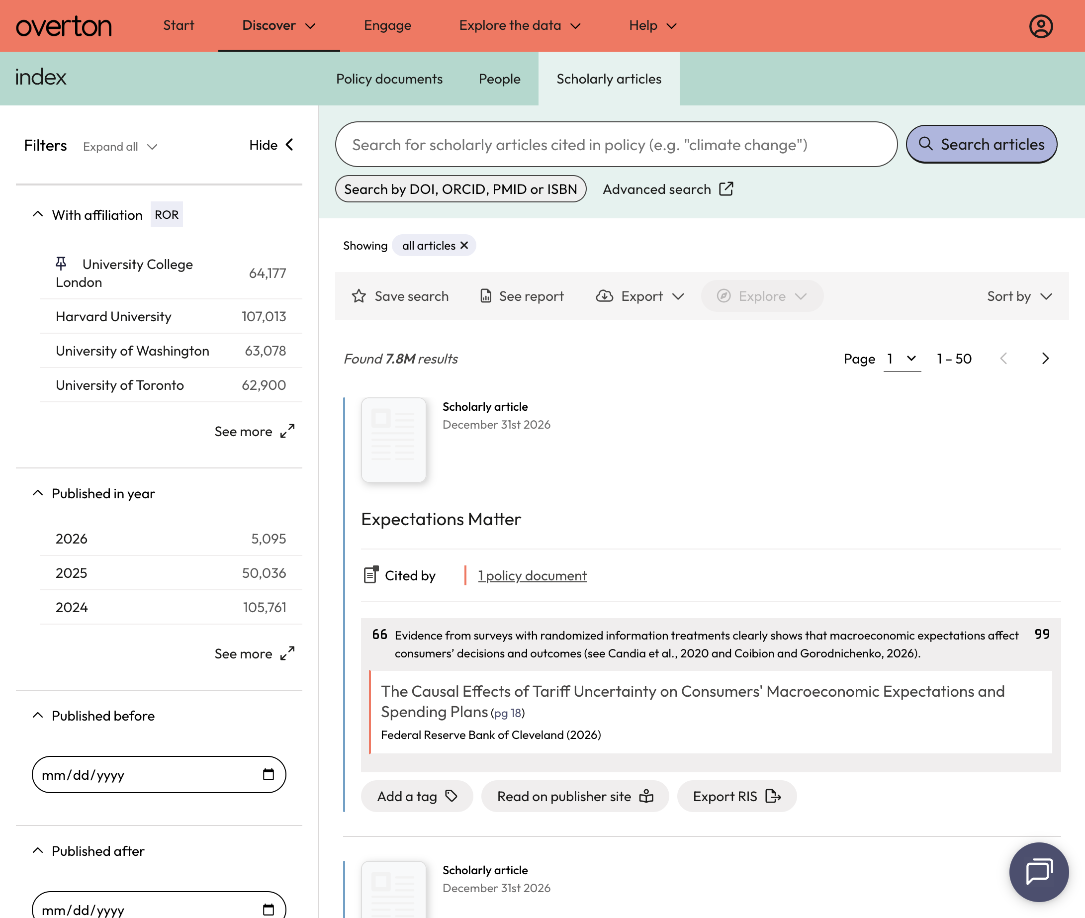 Click on the 'Search by DOI, ORCID, PMID or ISBN' button